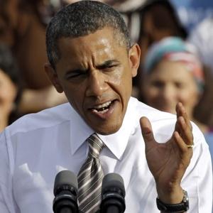 He did it on the record: Obama, here campaigning yesterday, used the word in a Rolling Stone interview. He did it on the record: Obama, here campaigning yesterday, used the word in a Rolling Stone interview.