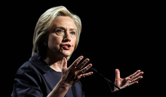 Hillary Clinton (Associated Press) ** FILE **